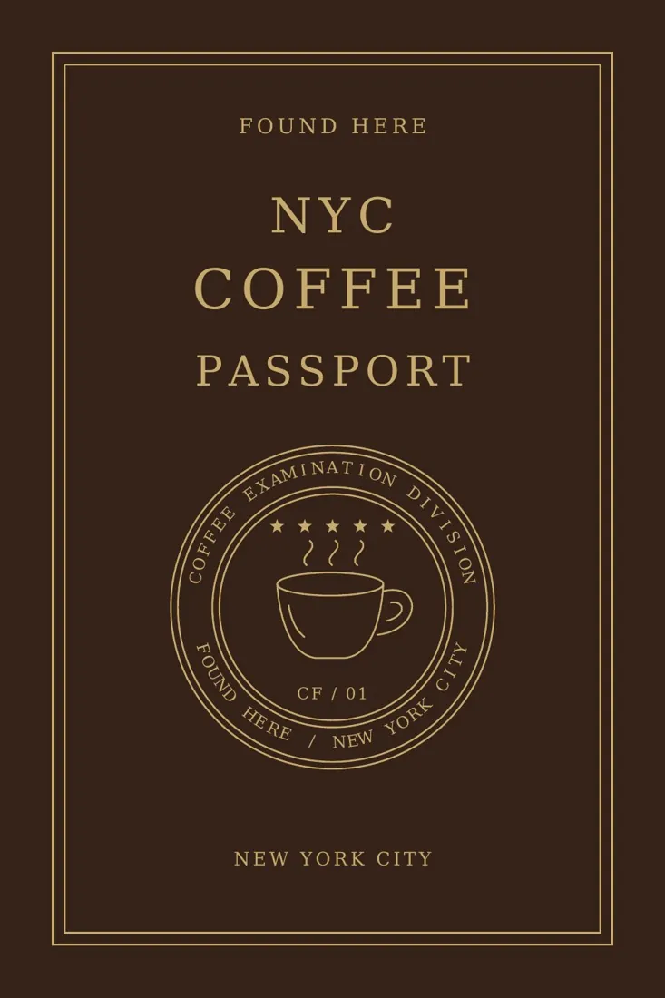 NYC Coffee Passport front cover